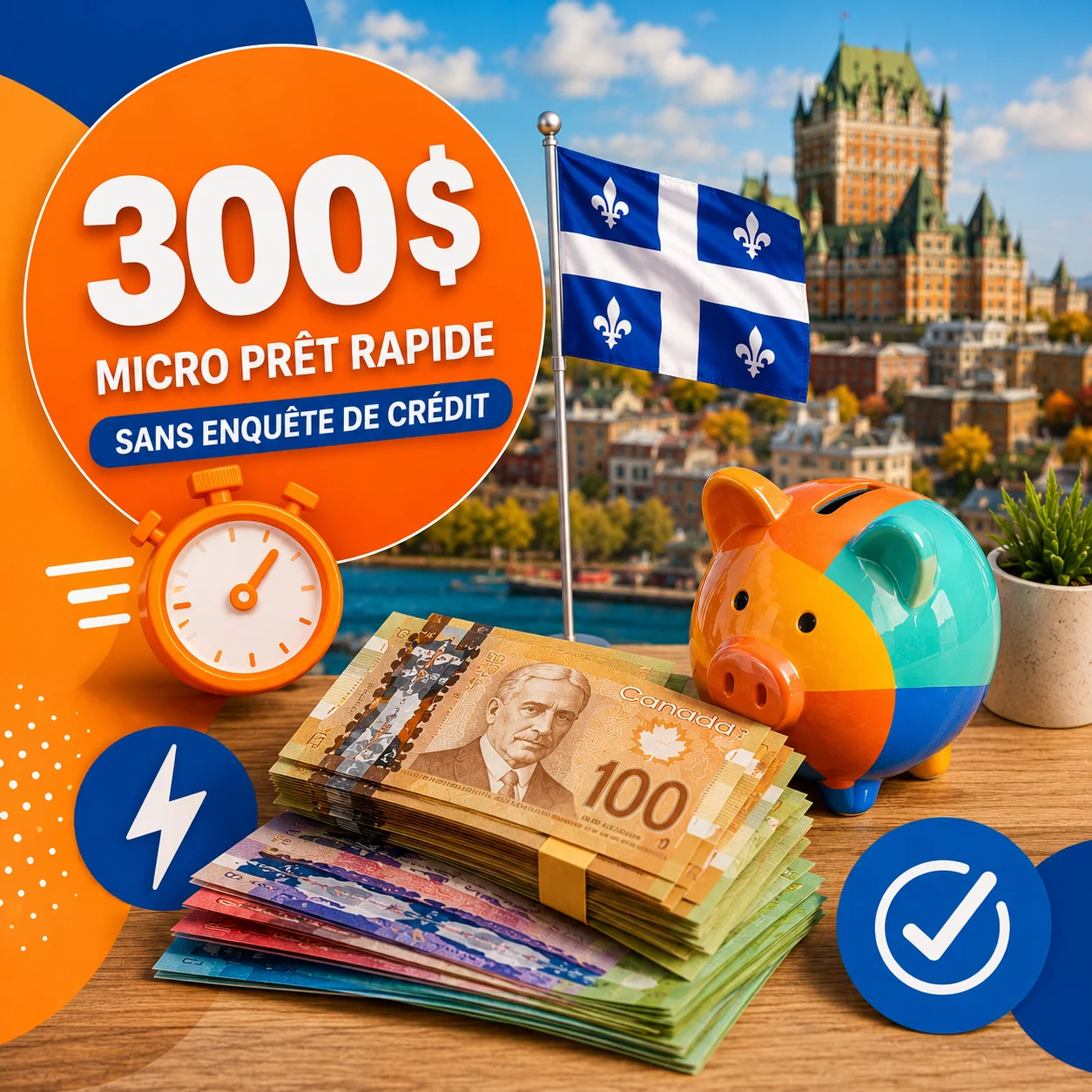 Prêt 300 $ – dépôt rapide et sans enquête de crédit